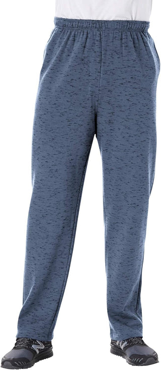 Plus Size Men's Big & Tall Fleece Open-Bottom Sportpants