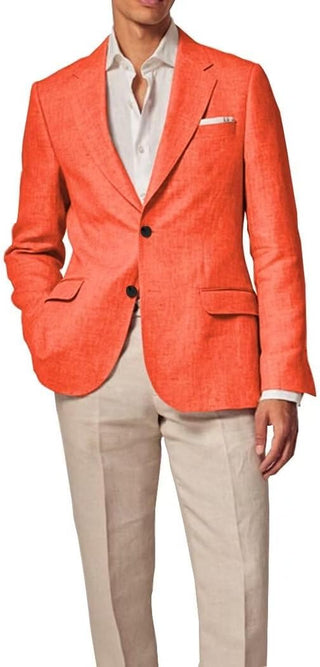 Big Men's Linen Blazer Regular Fit Sport Coat