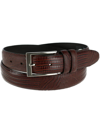 Leather Lizard Print Belt (Men Big & Tall)