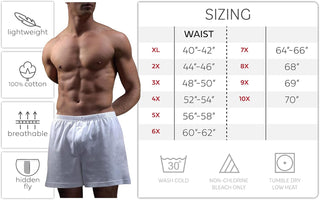 Plus Size MEn Cotton Boxer - Multi Packs