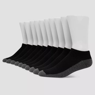 Hanes Premium Men'S Big & Tall Low Cut Socks 10Pk - 12-14