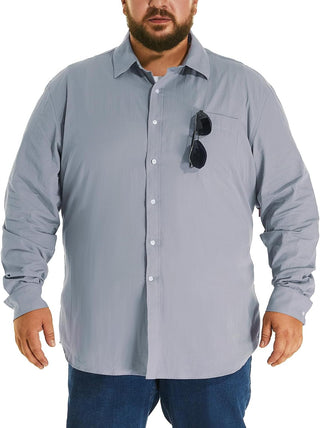 Big and Tall Men's Cotton Button down Shirt