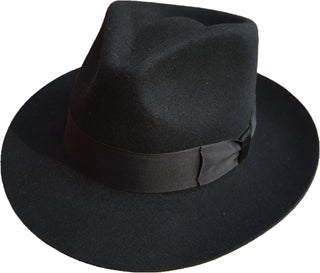 Men's Wool Felt Godfather Fedora Hat