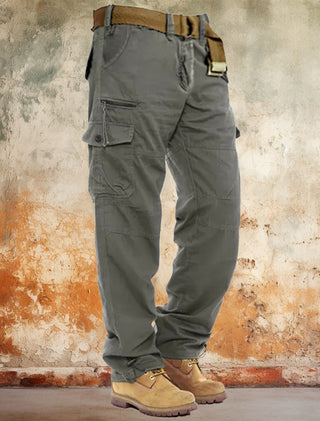 Big Men's 100% Cotton Cargo Work Pants with Pockets