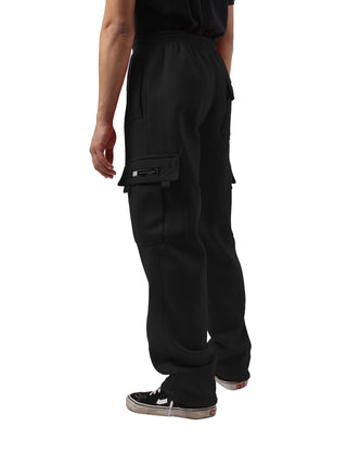 Mens Premium Cargo Sweatpants Heavy Duty Heavyweight Elastic Drawstring Waistband Big and Tall Available