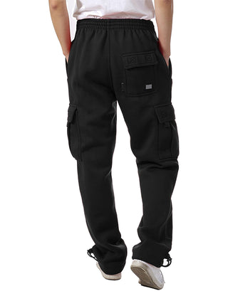 Mens Premium Heavyweight Cargo Sweatpants Big and Tall M-5XL