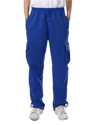 Mens Premium Heavyweight Cargo Sweatpants Big and Tall M-5XL